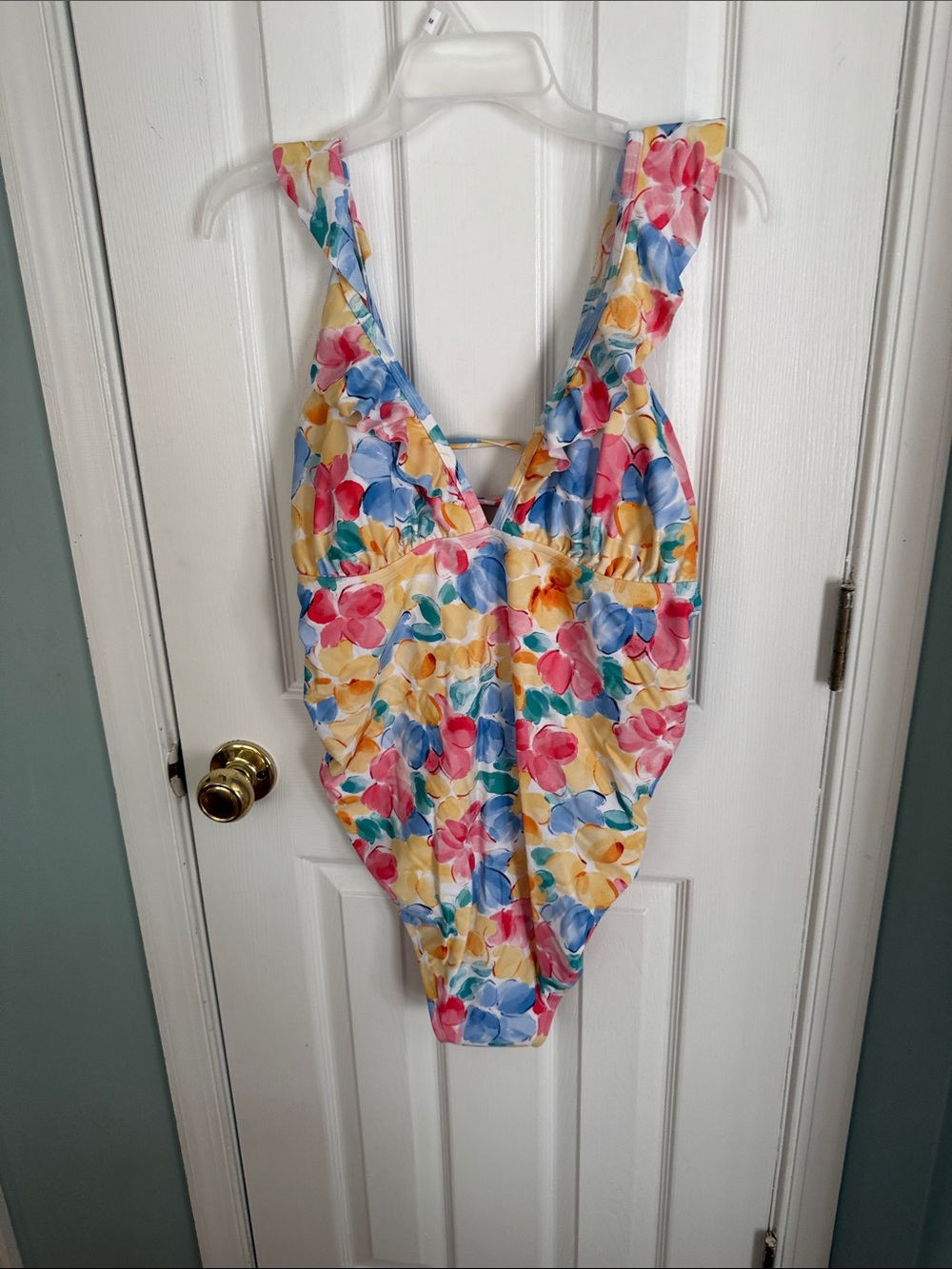 Ingrid & Isabel Floral One-Piece Swimsuit - Pink, Blue & Yellow